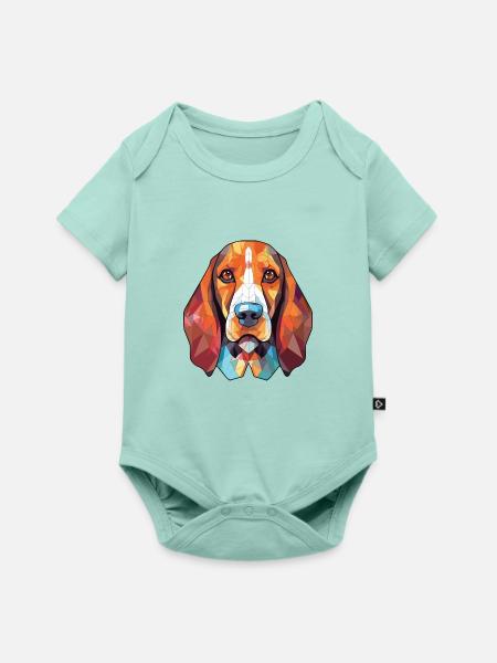 Transsilvanischer Jagdhund Hunderasse buntes Aquarell - Baby Premium Kurzarmbody - Mint