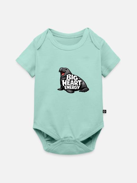 Südseeelefant - Baby Premium Kurzarmbody - Mint
