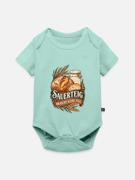 Sauerteig Braucht Keine Eile - Baby Premium Kurzarmbody - Mint