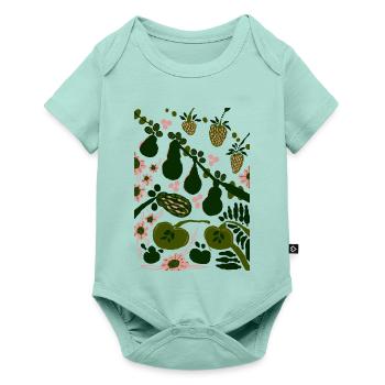 GRÜNES GEMÜSE - Baby Premium Kurzarmbody - Mint  - Vorne