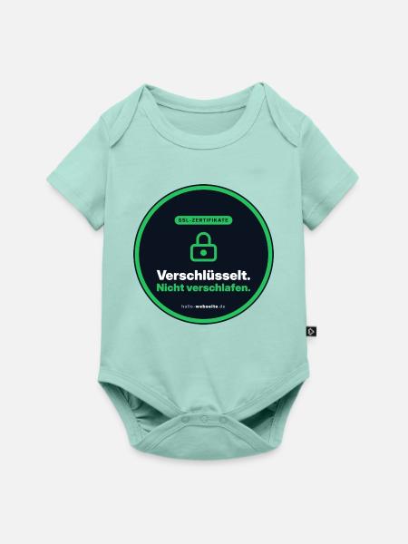 Verschlüsselt. Nicht verschlafen. SSL Nerd - Baby Premium Kurzarmbody - Mint 
