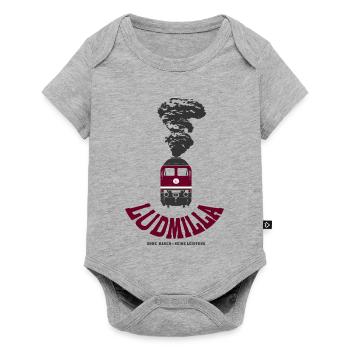 Ludmilla vor mit Rauch BR 130 131 132 230 231 232 - Baby Premium Kurzarmbody - Grau meliert - Vorne