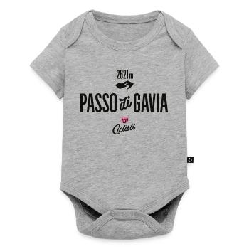 Gavia Pass - Baby Premium Kurzarmbody - Grau meliert - Vorne