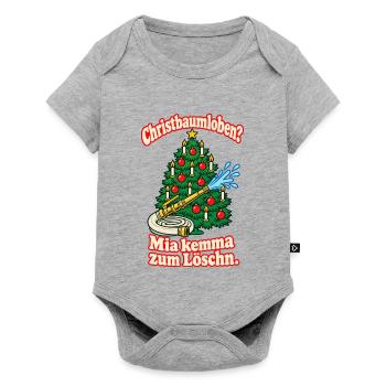 Christbaumloben Mia kemma Löschn - Baby Premium Kurzarmbody - Grau meliert - Vorne