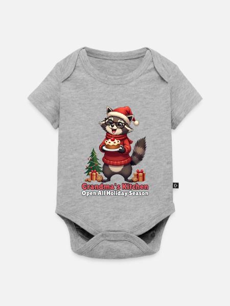 Grandma's Kitchen - Baby Premium Kurzarmbody - Grau meliert