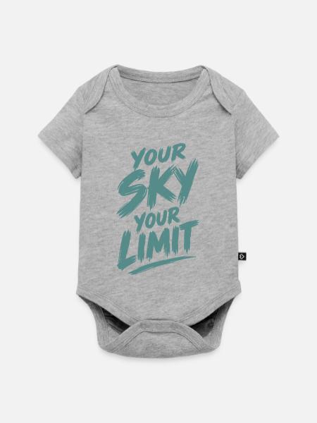 Your Sky Your Limit - Baby Premium Kurzarmbody - Grau meliert