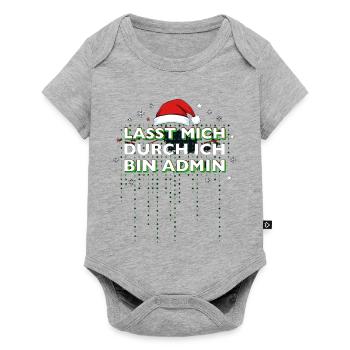 Lasst Mich Durch Ich Bin Admin Informatiker Xmas - Baby Premium Kurzarmbody - Grau meliert - Vorne