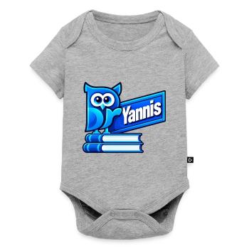 2027_Logo_transparent - Baby Premium Kurzarmbody - Grau meliert - Vorne