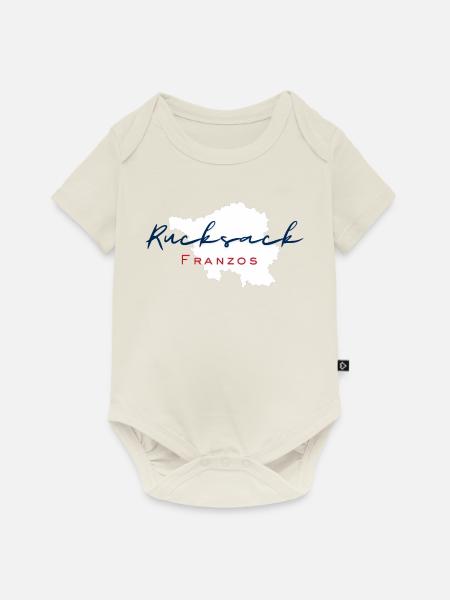 Rucksack Franzos - Baby Premium Kurzarmbody - Naturweiß