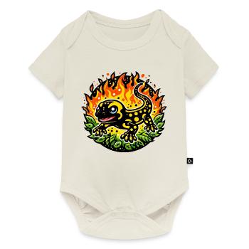 Fire salamander - Baby Premium short-sleeve bodysuit - off white - Front