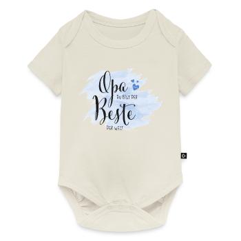 Opa du bist der Beste der Welt - Baby Premium Kurzarmbody - Naturweiß - Vorne
