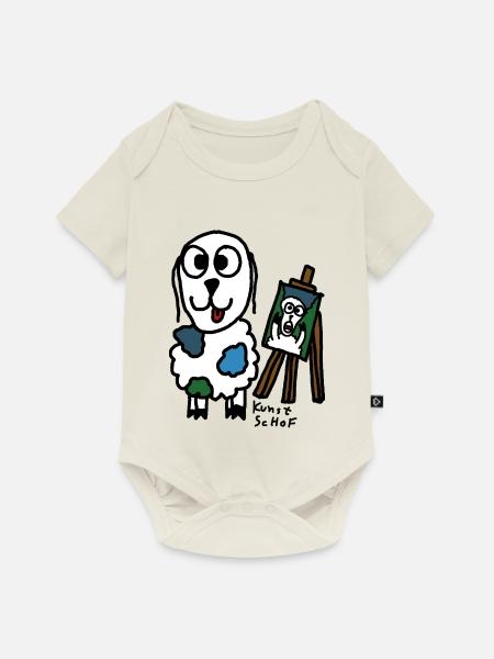 Kunst ScHoF - Baby Premium Kurzarmbody - Naturweiß