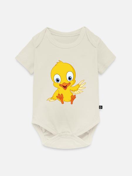Süßer Küken - Baby Premium Kurzarmbody - Naturweiß
