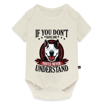 Bull Terrier - Baby Premium Kurzarmbody - Naturweiß - Vorne
