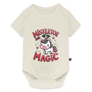 Mistel und Magie - Baby Premium Kurzarmbody - Naturweiß - Vorne