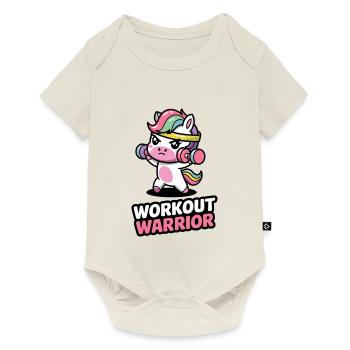 Workout Warrior - Baby Premium short-sleeve bodysuit - off white - Front