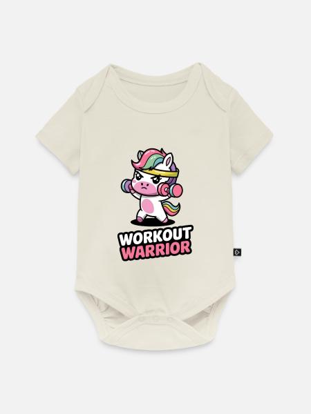 Workout Krieger - Baby Premium Kurzarmbody - Naturweiß