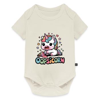 Oopsicorn - Body à manches courtes Premium Bébé - blanc cassé - Devant