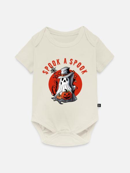 Erschrecke einen Spuk! - Baby Premium Kurzarmbody - Naturweiß