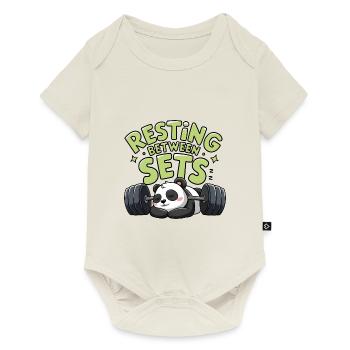 Resting Between Sets - Baby Premium short-sleeve bodysuit - off white - Front