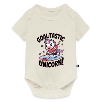 Licorne but-tastique ! - Body à manches courtes Premium Bébé - blanc cassé - Devant