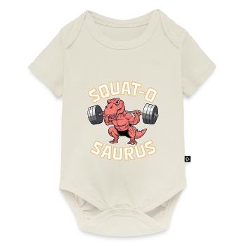 Squat-O Saurus - Baby Premium short-sleeve bodysuit - off white - Front