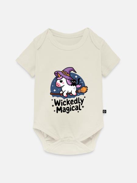 Böse magisch - Baby Premium Kurzarmbody - Naturweiß