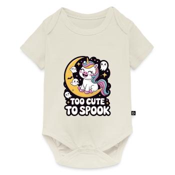 Trop mignon pour effrayer - Body à manches courtes Premium Bébé - blanc cassé - Devant
