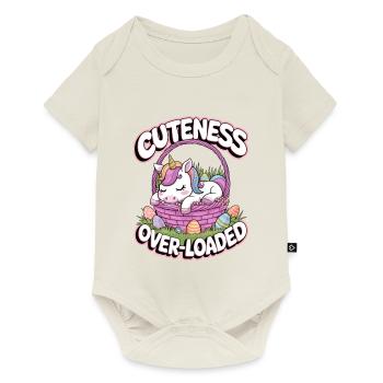 Niedlichkeit überladen - Baby Premium Kurzarmbody - Naturweiß - Vorne