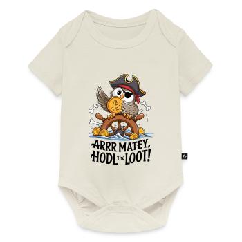 Hodl Die Beute! - Baby Premium Kurzarmbody - Naturweiß - Vorne