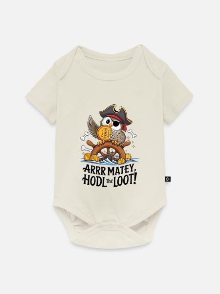 Hodl Die Beute! - Baby Premium Kurzarmbody - Naturweiß