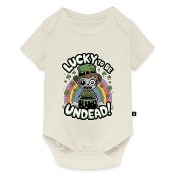 Glück, Untote zu sein! - Baby Premium Kurzarmbody - Naturweiß - Vorne