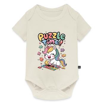 Zeit für ein Rätsel! - Baby Premium Kurzarmbody - Naturweiß - Vorne