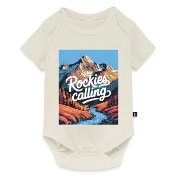 Rockies Calling - Baby Premium short-sleeve bodysuit - off white - Front