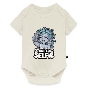 Stone Cold Selfie - Baby Premium short-sleeve bodysuit - off white - Front