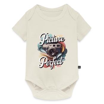 Perfektes Bild - Baby Premium Kurzarmbody - Naturweiß - Vorne