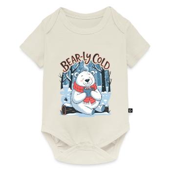 Bear-ly Cold - Baby Premium short-sleeve bodysuit - off white - Front