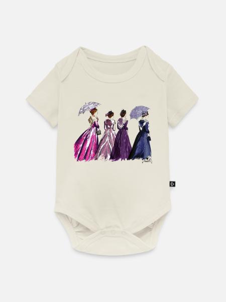Arlesischer Regenschirm - Baby Premium Kurzarmbody - Naturweiß