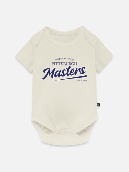 Pittsburgh Masters Script Logo - Baby Premium Kurzarmbody - Naturweiß