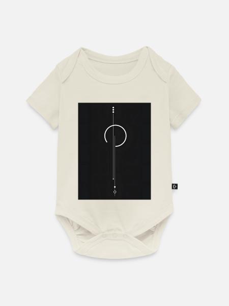 Pendelkreis-Glyphe - Baby Premium Kurzarmbody - Naturweiß