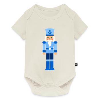 Nussknacker Weihnachten blau - Baby Premium Kurzarmbody - Naturweiß - Vorne