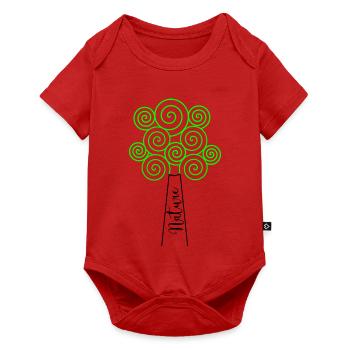 BAUM. NATUR. ÖKOLOGIE - Baby Premium Kurzarmbody - Rot - Vorne