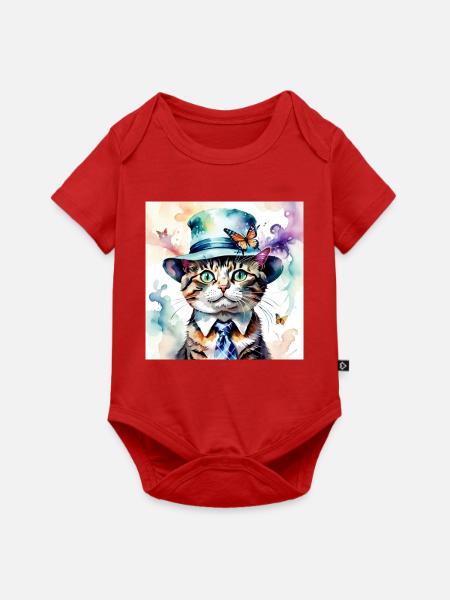 Monsieur Hercule - Baby Premium Kurzarmbody - Rot