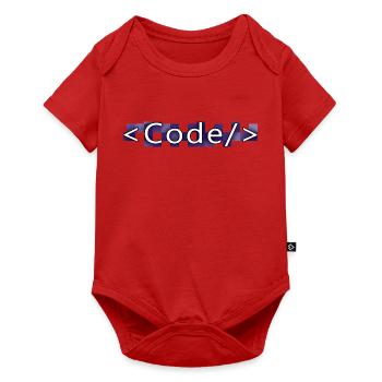 Codestil (lila) - Baby Premium Kurzarmbody - Rot - Vorne