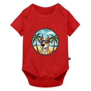 Transsilvanischer Windhund Rasse Cartoon Sonnenbrille - Baby Premium Kurzarmbody - Rot - Vorne