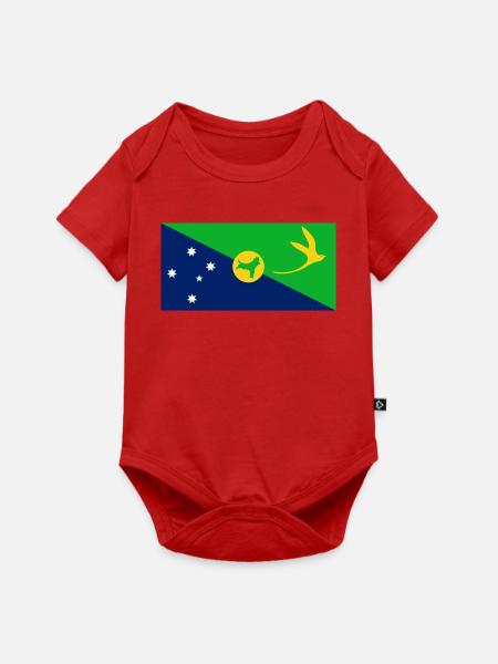 Weihnachtsinseln - Baby Premium Kurzarmbody - Rot