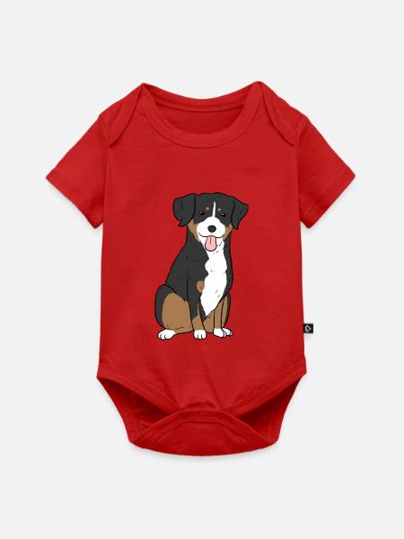 Appenzell Dog - Baby Premium Kurzarmbody - Rot