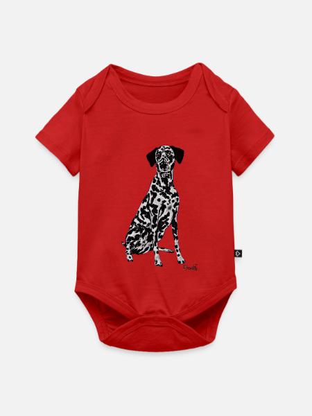 Schöner dalmatinischer Hund - Baby Premium Kurzarmbody - Rot