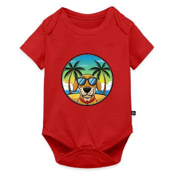 Transsilvanischer Windhund Rasse Cartoon Sonnenbrille - Baby Premium Kurzarmbody - Rot - Vorne