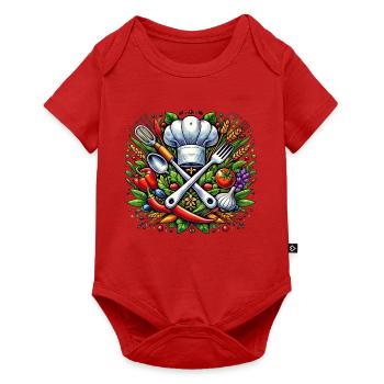 Koch Logo - Baby Premium short-sleeve bodysuit - red - Front
